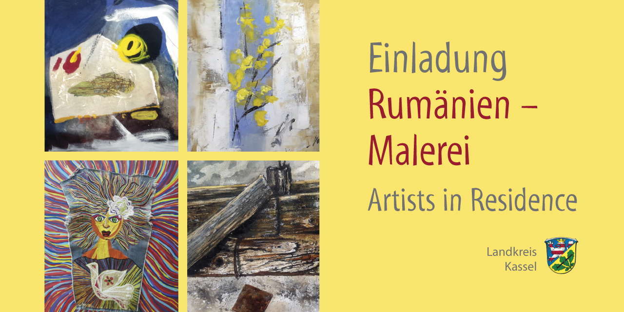 Gemeinschaftsausstellung „Rumänien – Malerei“ mit Werken von knapp 60 Künstlern – überwiegend aus dem transsilvanischen Partnerlandkreis Bistrita-Nasaud. 12. Februar bis 27. März 2020